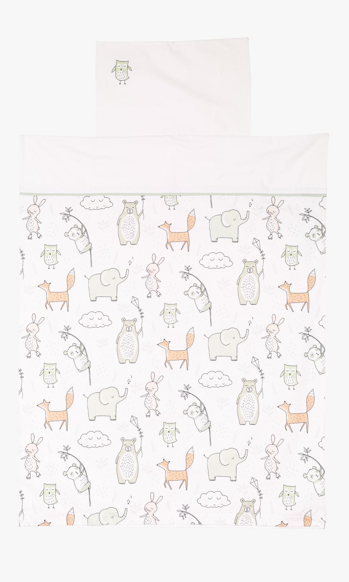 Flanell voodipesukomplekt mitmevärviline - 100x130 cm mitmevärviline - 1