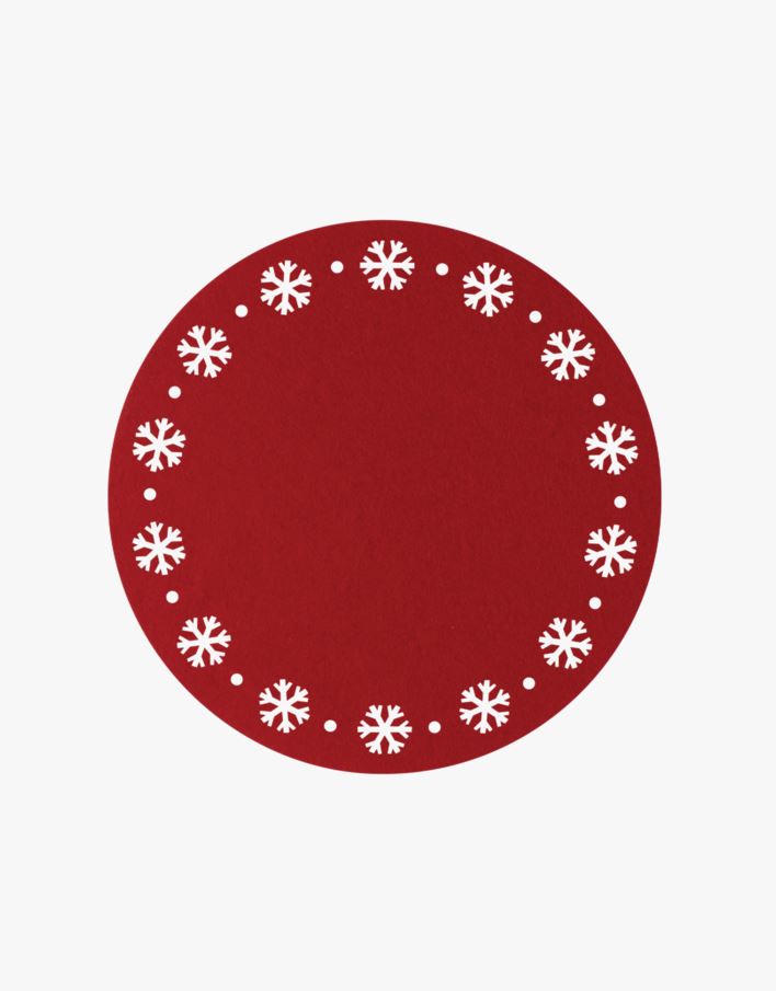 Lauamatt punane - ø38 cm punane - 1