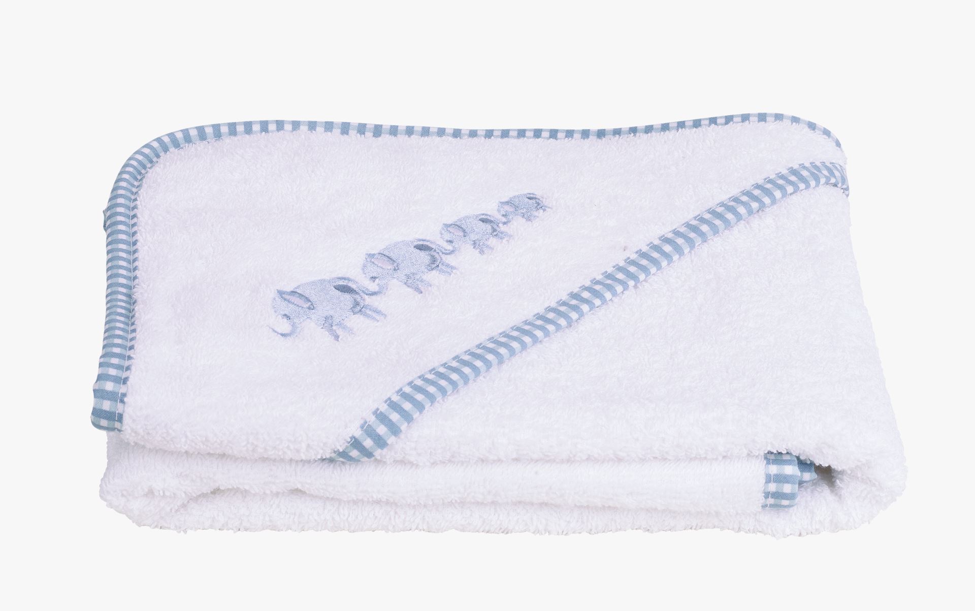 Kapuutsiga rätik hele sinine - 80x80 cm hele sinine - 1