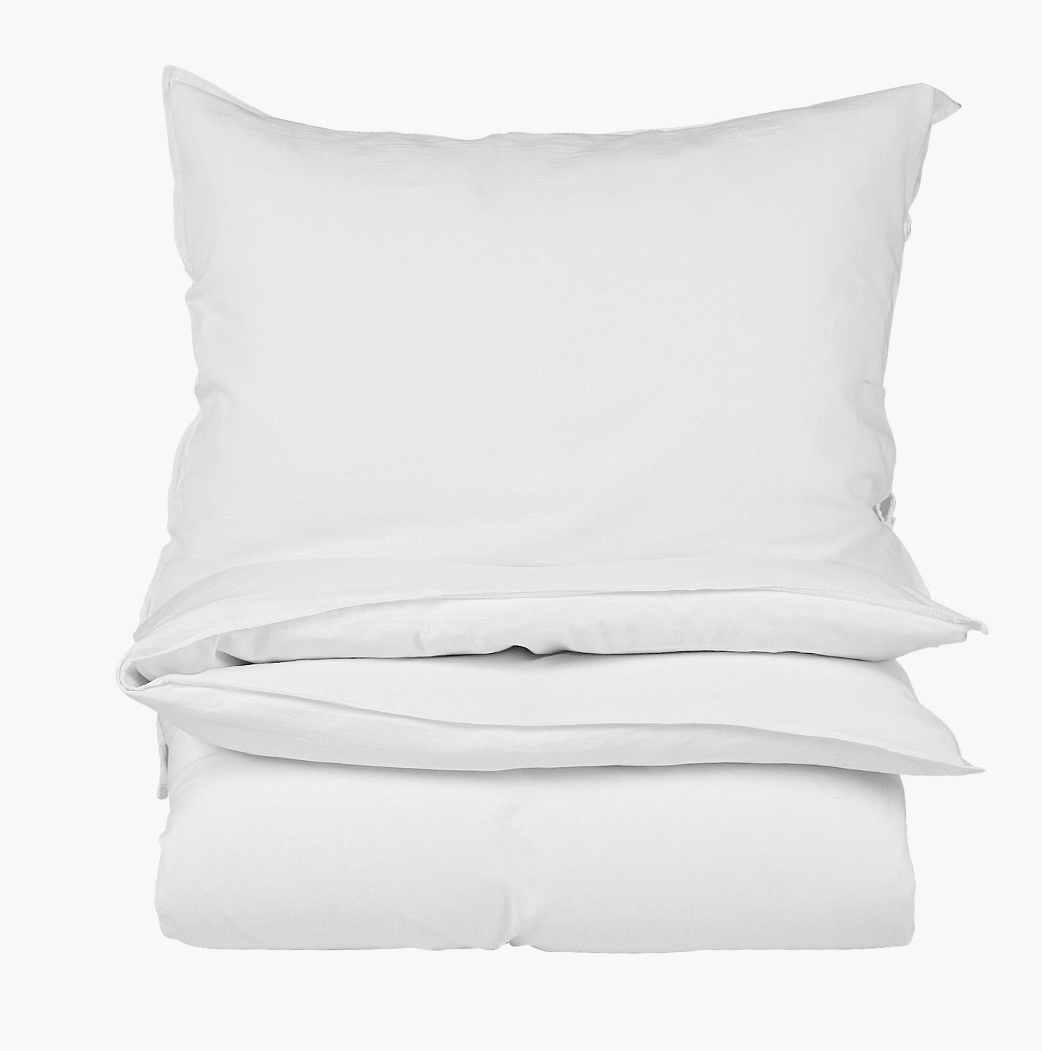 Lina-puuvillasegune voodipesukomplekt valge - 150x210 cm valge - 1