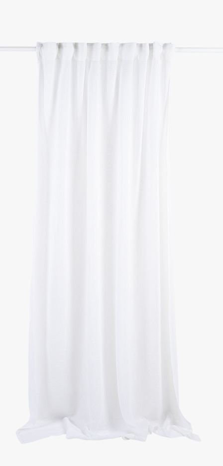 Linane kardin valge - 140x250 cm valge - 1