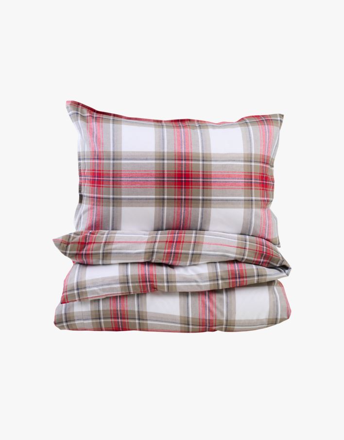 Voodipesukomplekt lõimvärvitud puuvill mitmevärviline/roheline - 150x210+50x60 cm mitmevärviline/roheline - 1