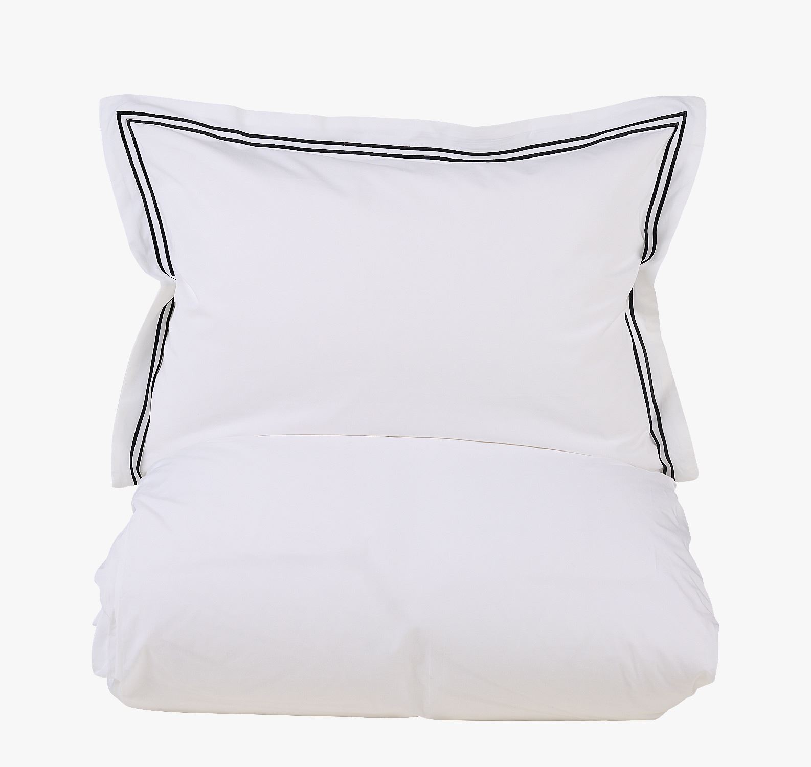 Voodipesukomplekt perkalpuuvillast valge - 230x220 cm valge - 1