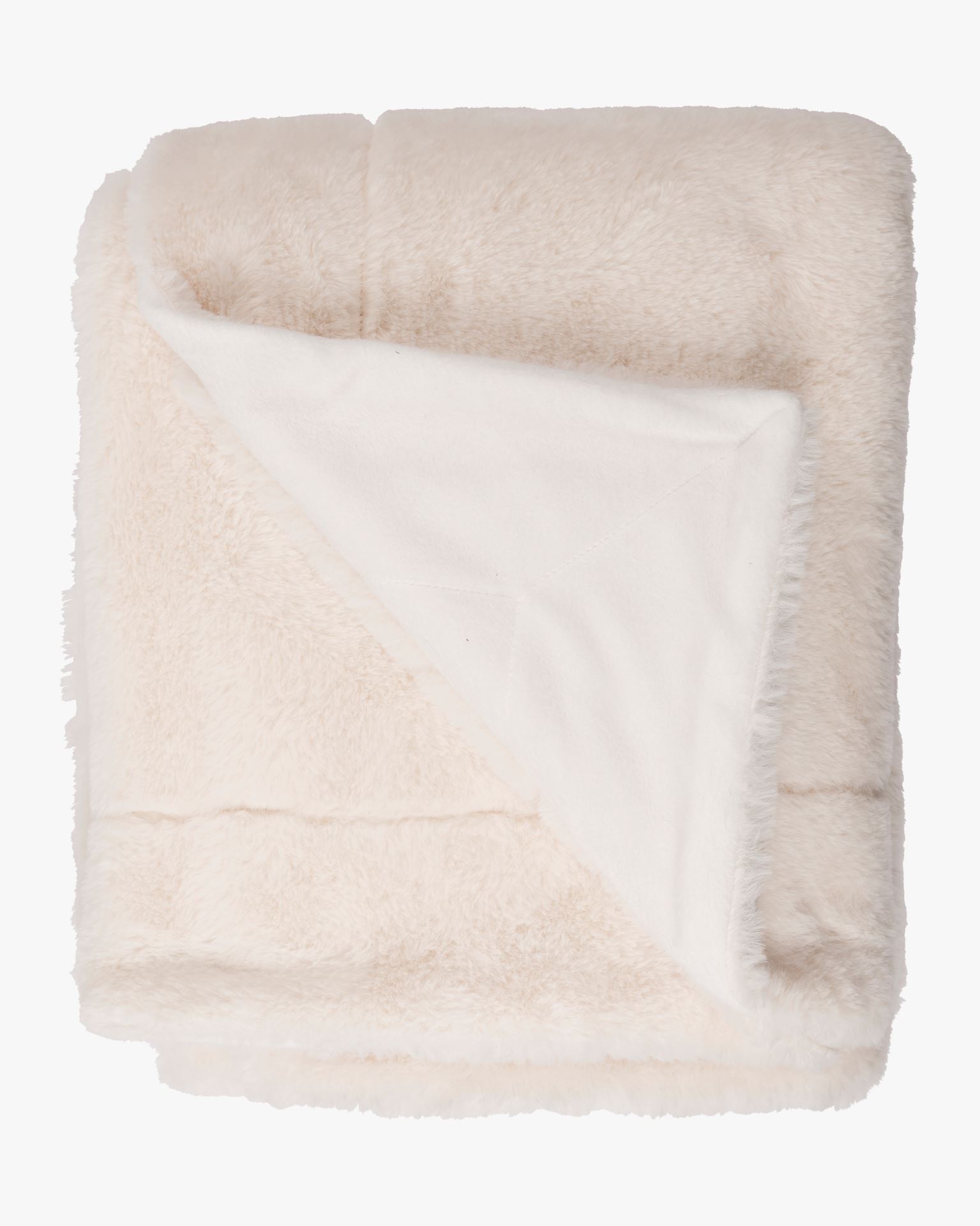 Karusnahast pleed loodusvalge - 130x170 cm loodusvalge - 1