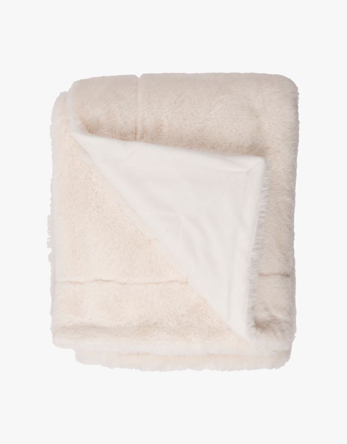 Karusnahast pleed loodusvalge - 130x170 cm loodusvalge - 1