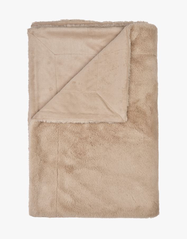 Karusnahast pleed naturaalne toon - 130x170 cm naturaalne toon - 1