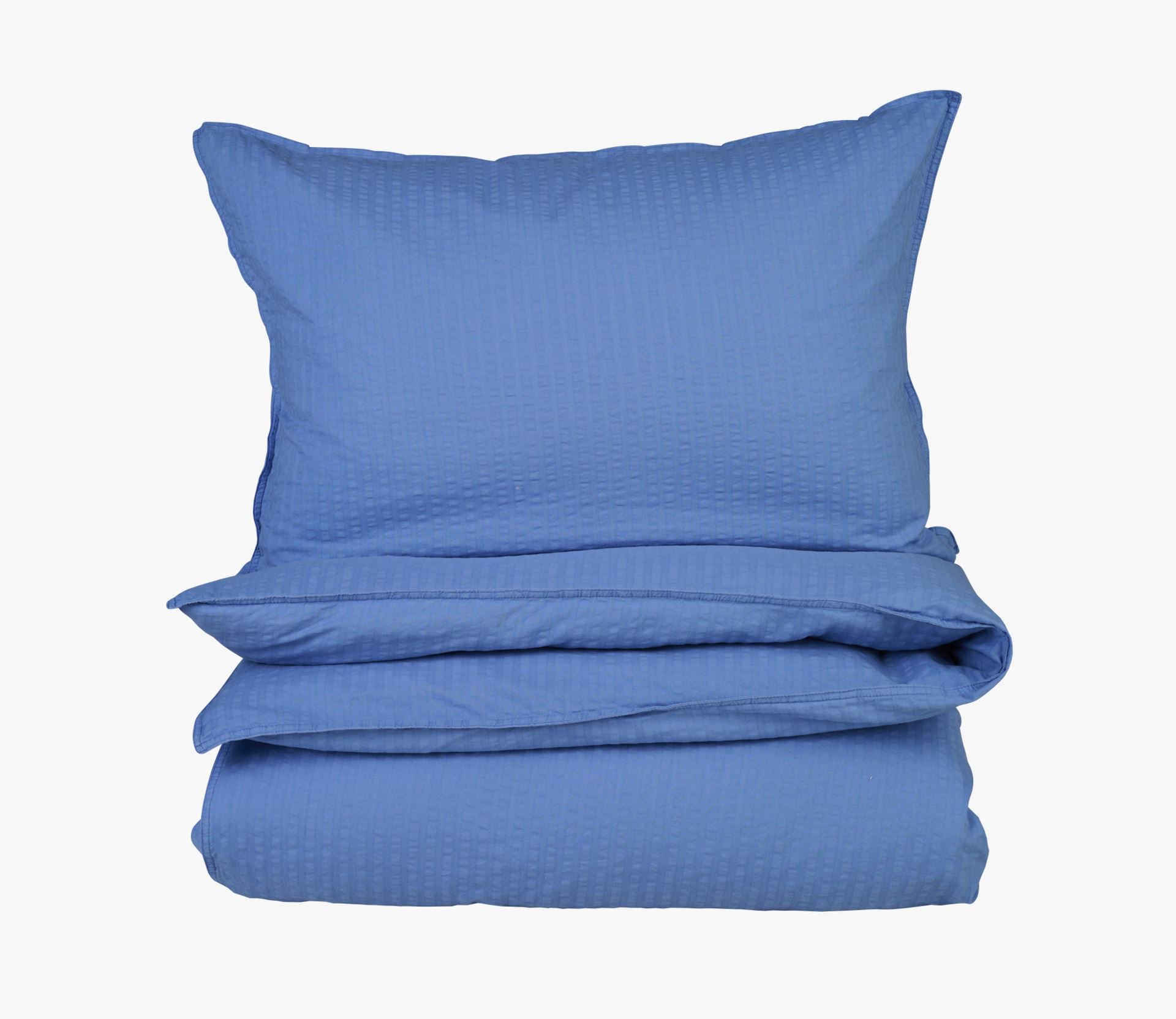 Voodipesukomplekt krepp-puuvillane sinine - 150x210 cm sinine - 1