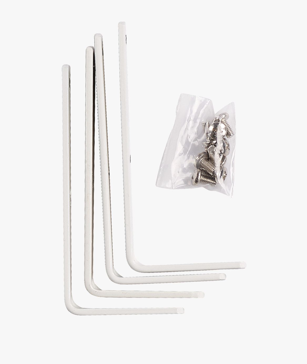 Seina nurkkronstein 4 tk valge - 10 cm valge - 1