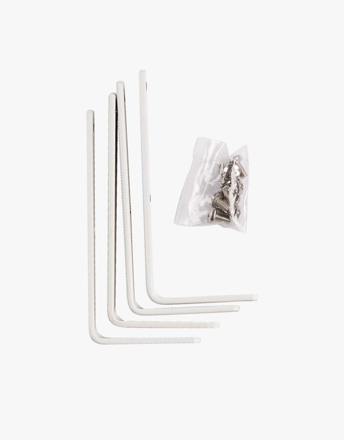 Seina nurkkronstein 4 tk valge - 10 cm valge - 1