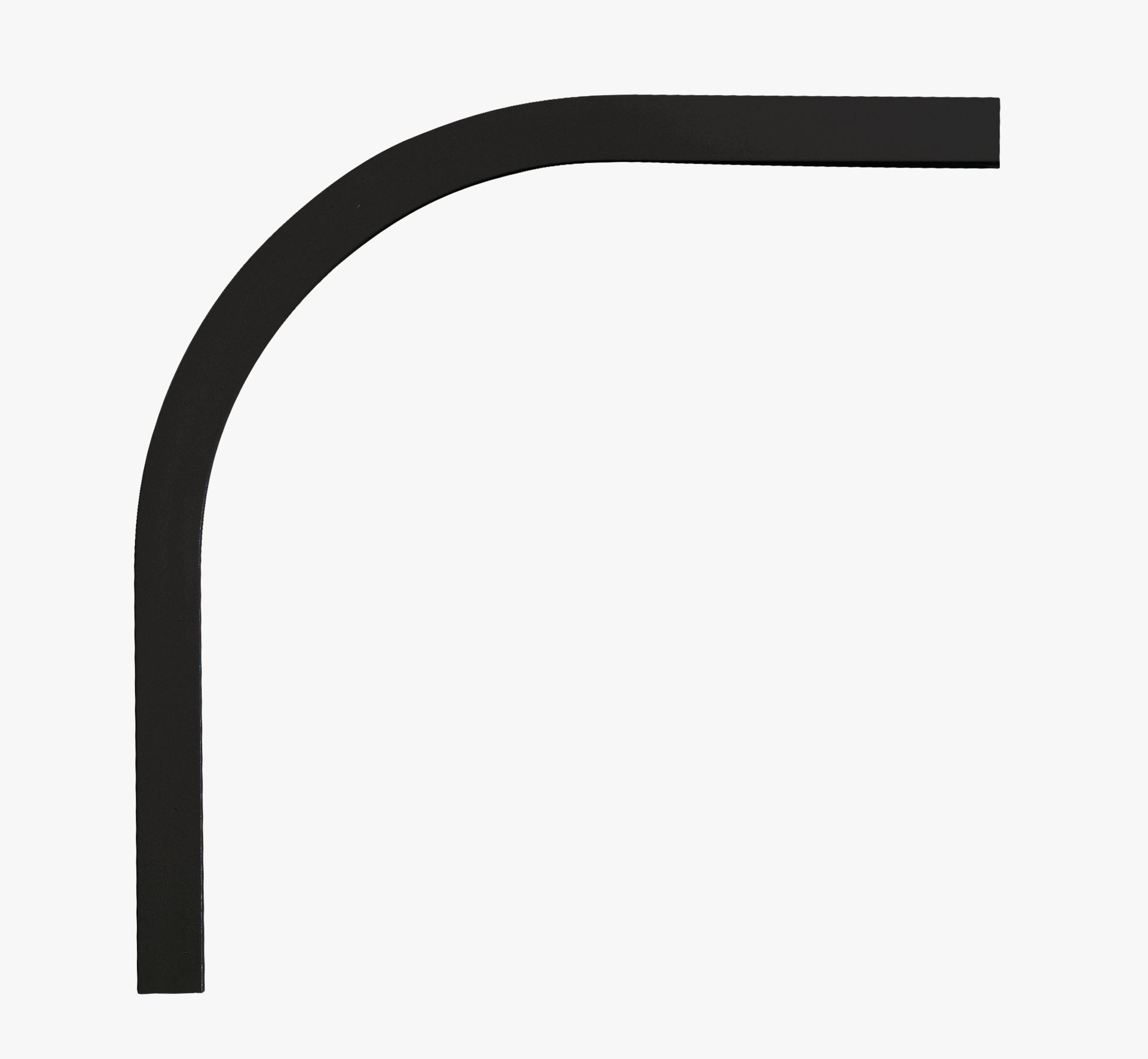 Kaarjas liides 90° must - 20x20 cm must - 1