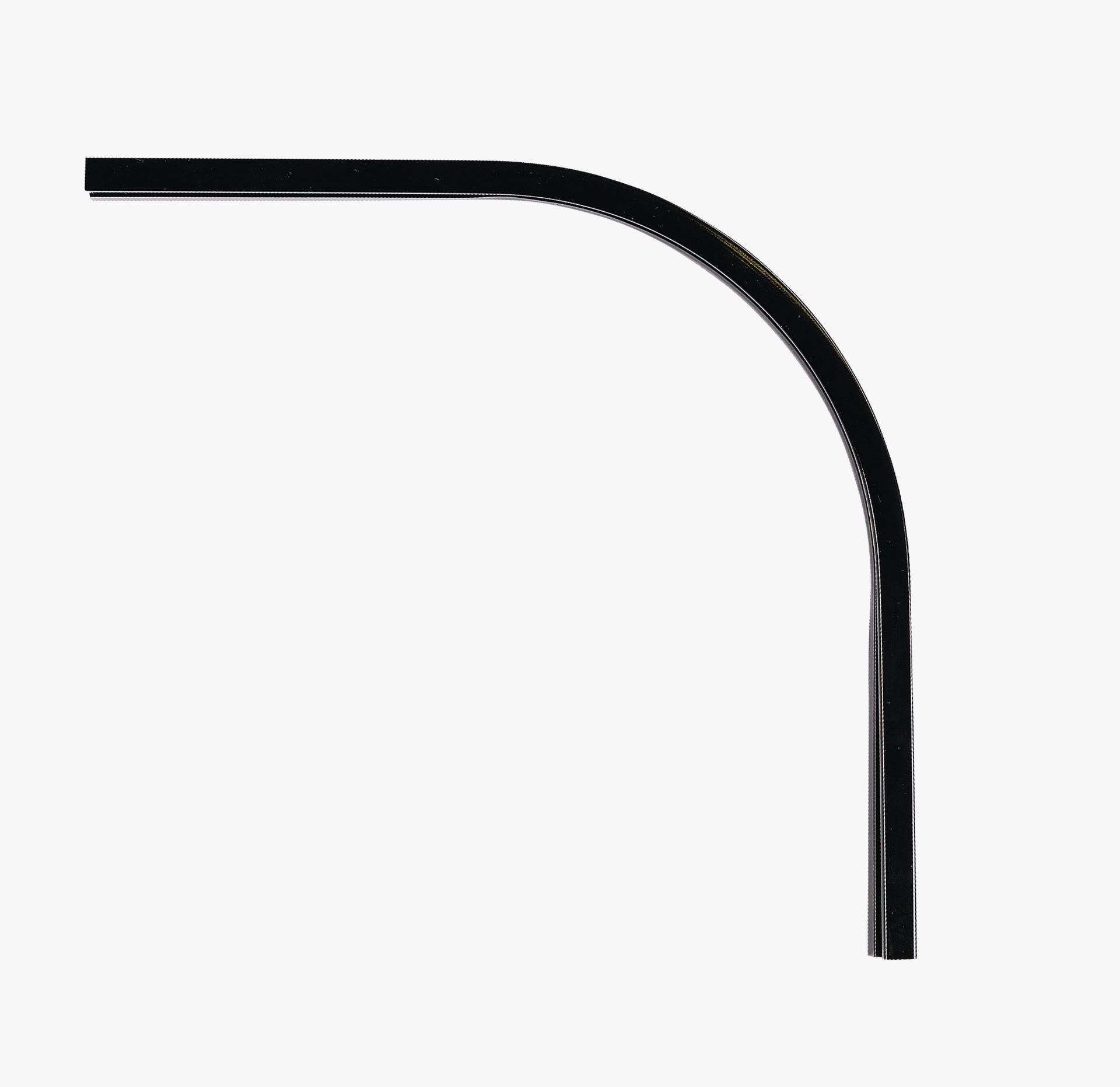 Kaarjas liides 90° must - 20x20 cm must - 1