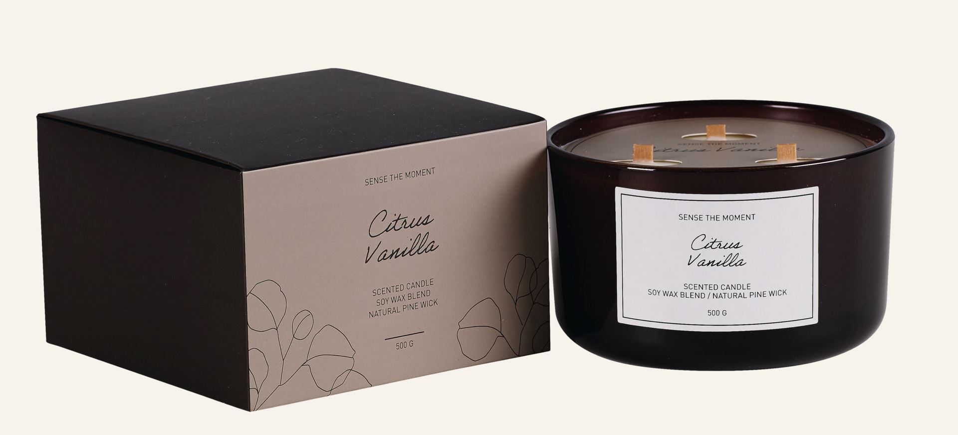 Lõhnaküünal beež - 500 g beež - 1