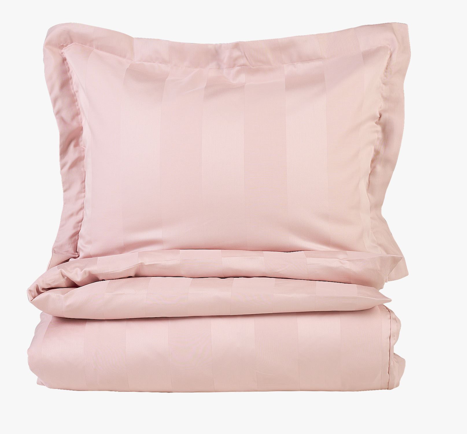 Voodipesukomplekt satiinpuuvillane heleroosa - 150x210 cm heleroosa - 1