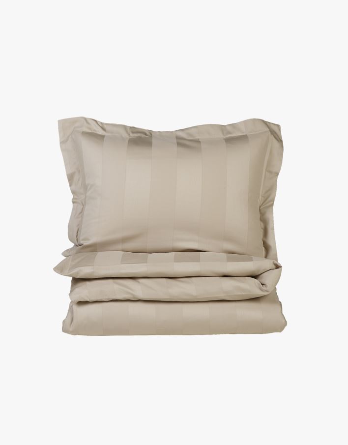 Voodipesukomplekt satiinpuuvillane hele beige - 230x220 cm hele beige - 1