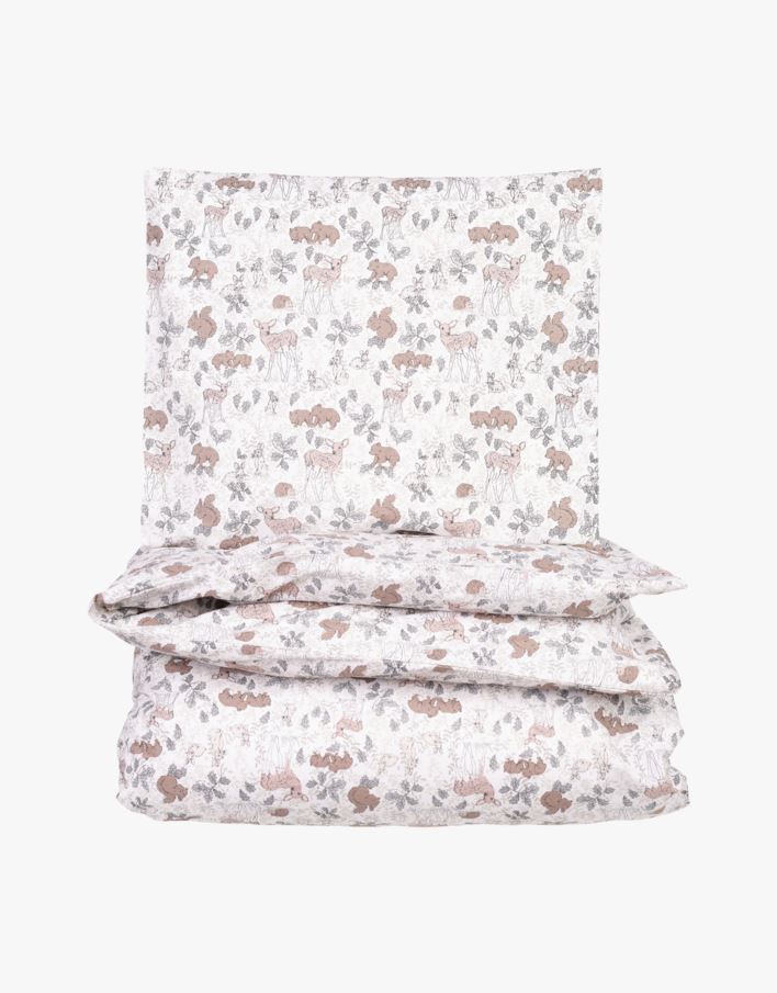 Voodipesukomplekt puuvillane heleroheline - 100x130 cm heleroheline - 1