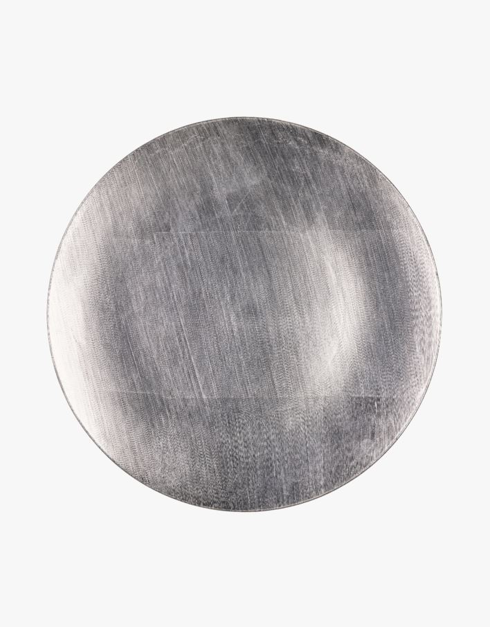 Dekoratiivne alustaldrik hõbedane - ø33 cm hõbedane - 1