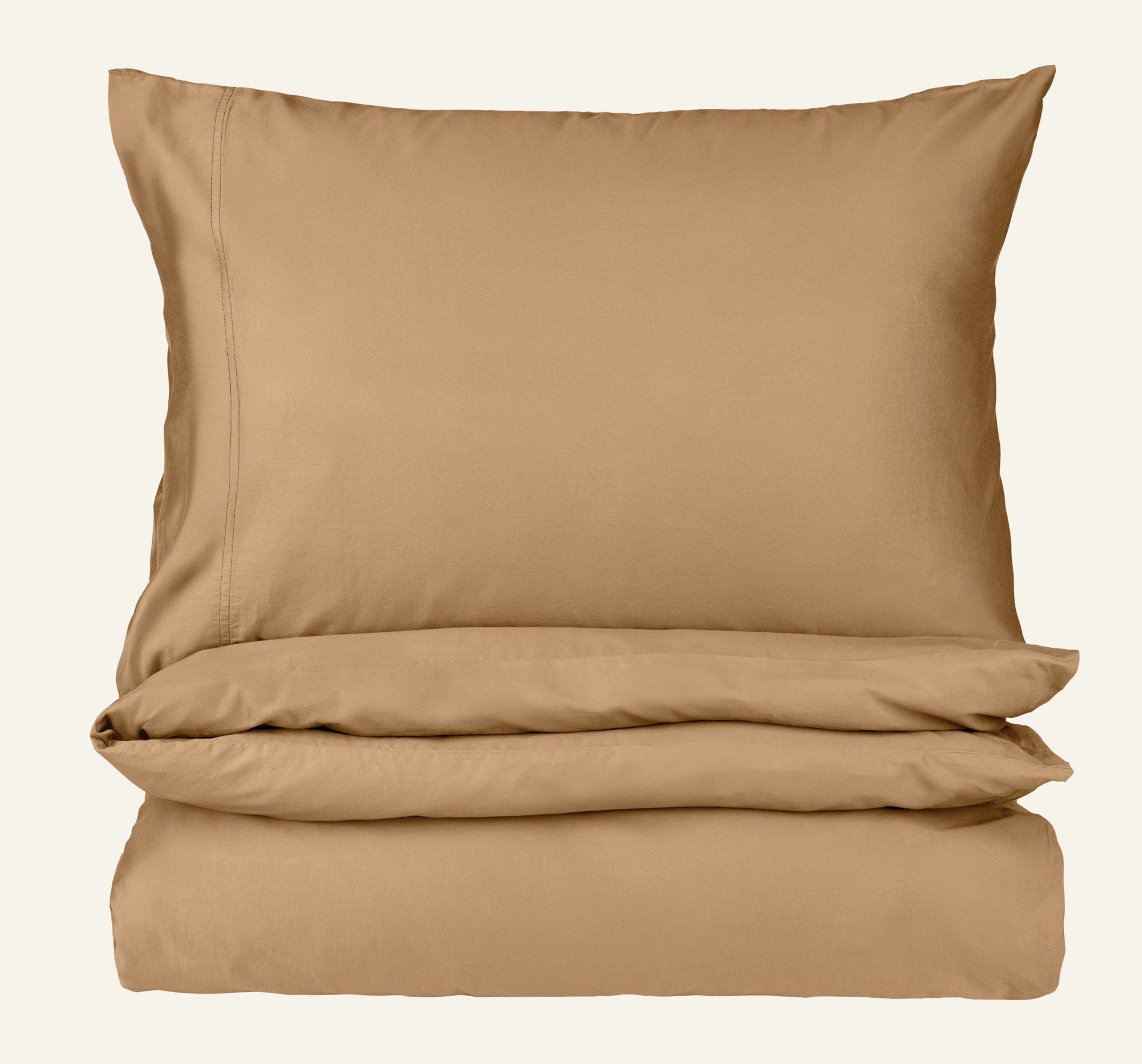 Voodipesukomplekt satiinpuuvillane karamell - 230x220 cm karamell - 1