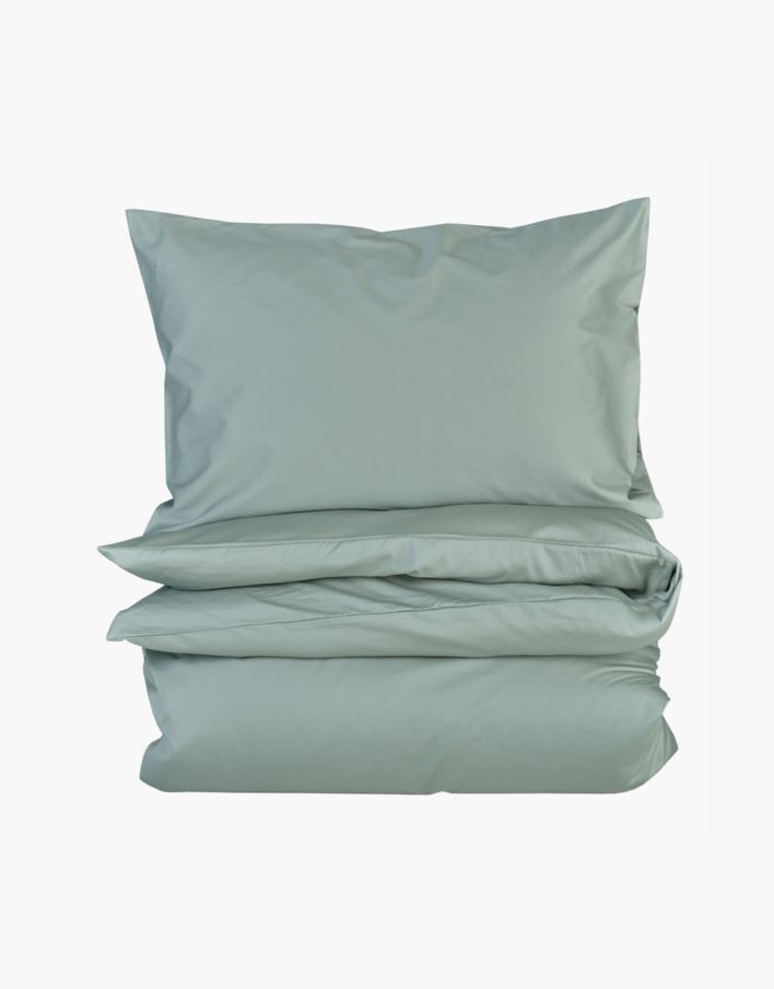 Voodipesukomplekt satiinpuuvillane roheline - 150x210 cm roheline - 1