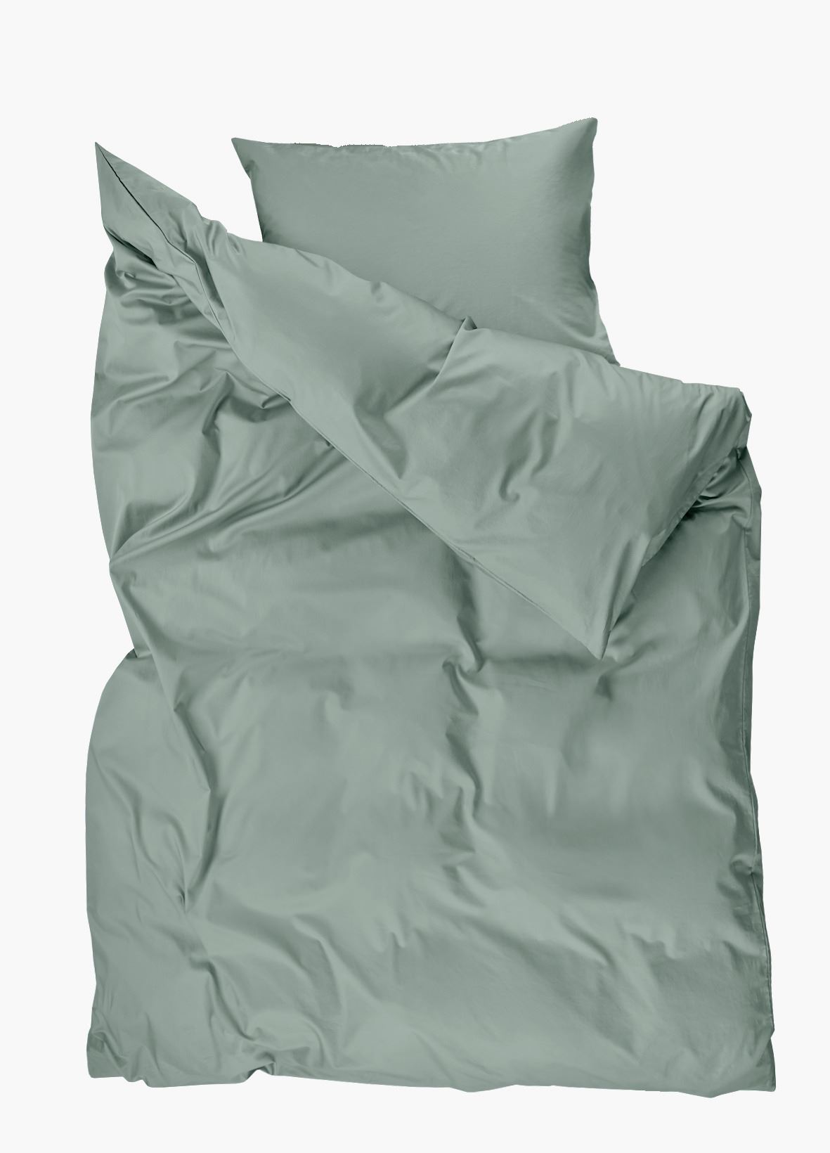 Voodipesukomplekt satiinpuuvillane roheline - 230x220 cm roheline - 1