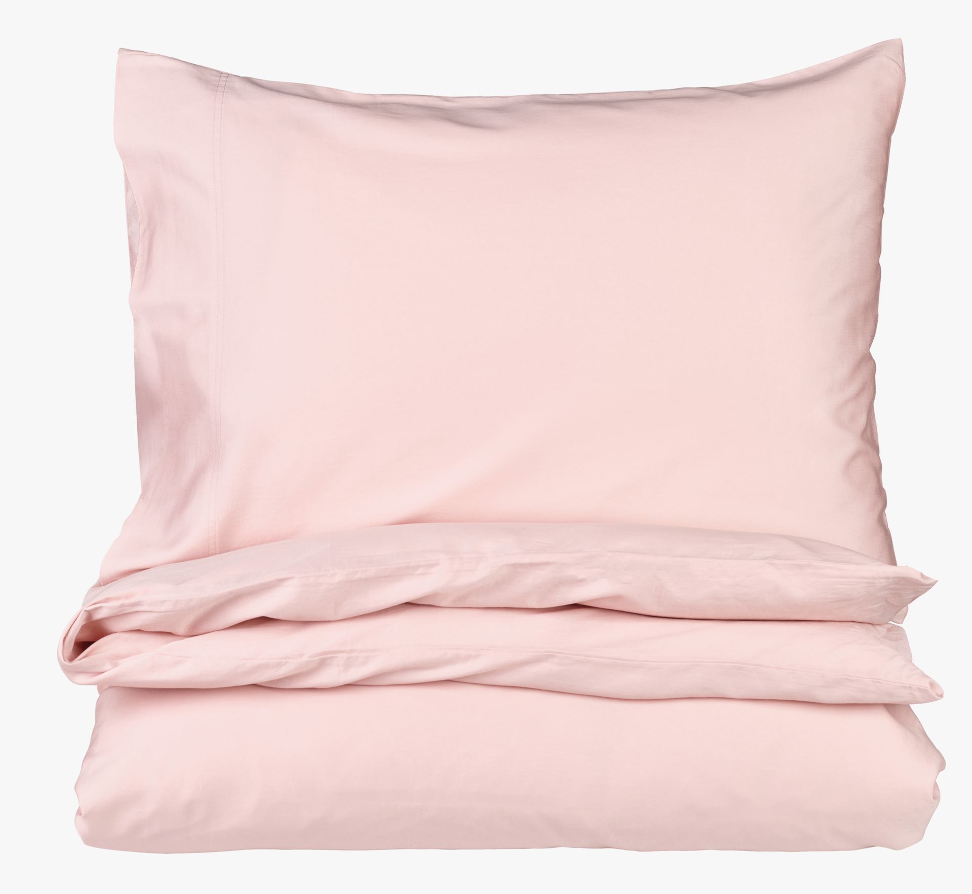 Voodipesukomplekt satiinpuuvillane heleroosa - 150x210 cm heleroosa - 1