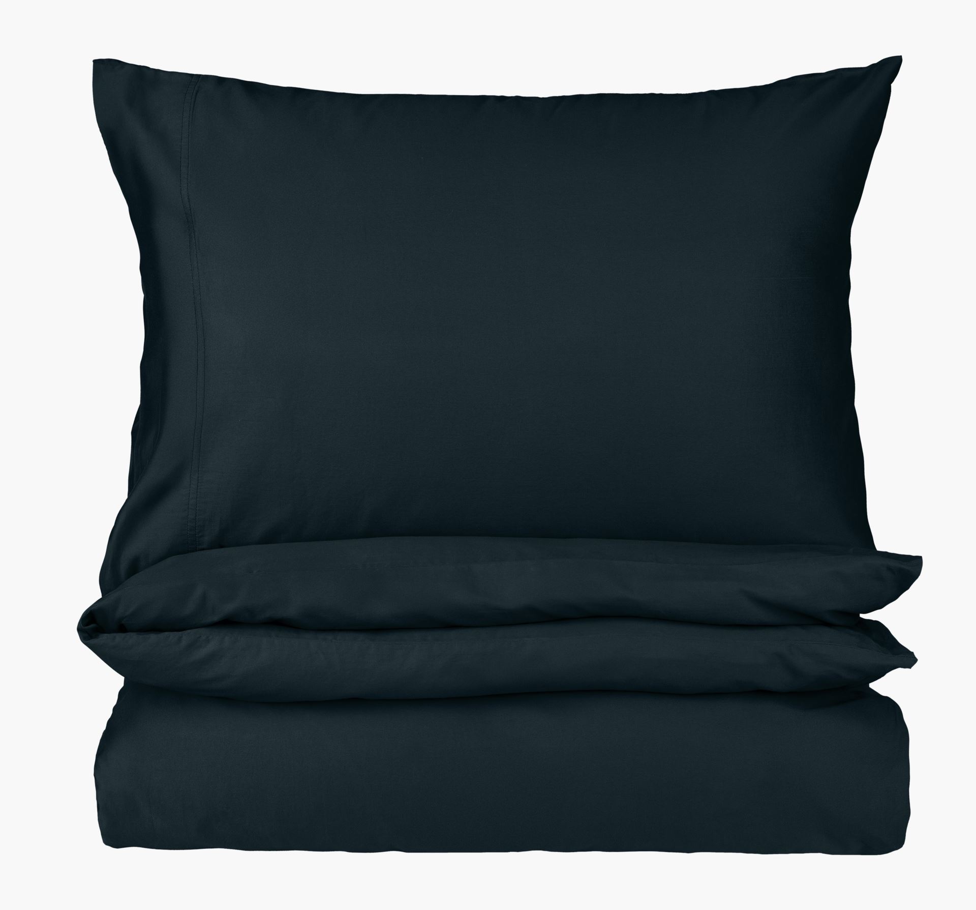 Voodipesukomplekt satiinpuuvillane tumesinine - 230x220 cm tumesinine - 1