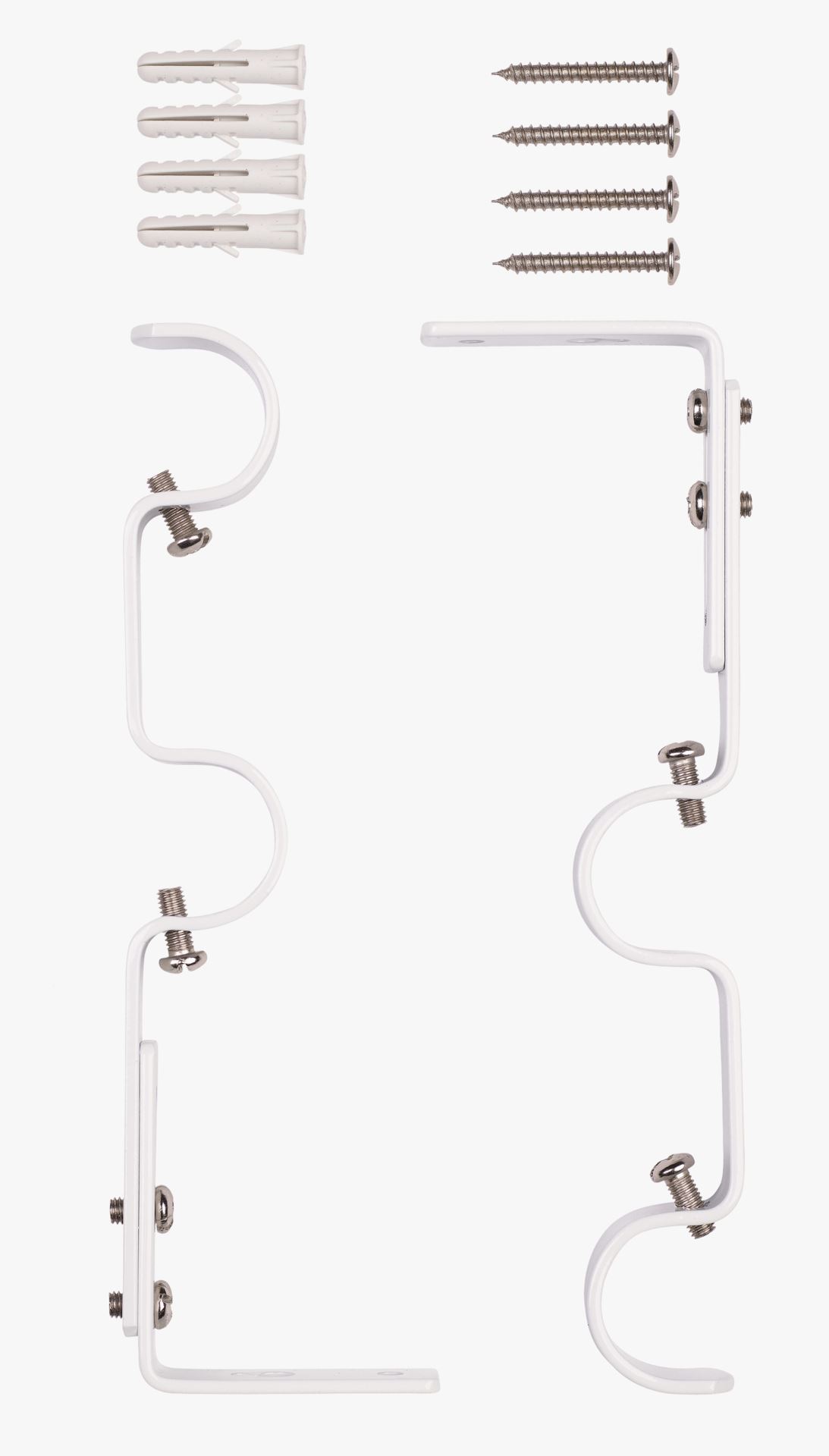 Seinakinnitused valge - 16/19mm valge - 1