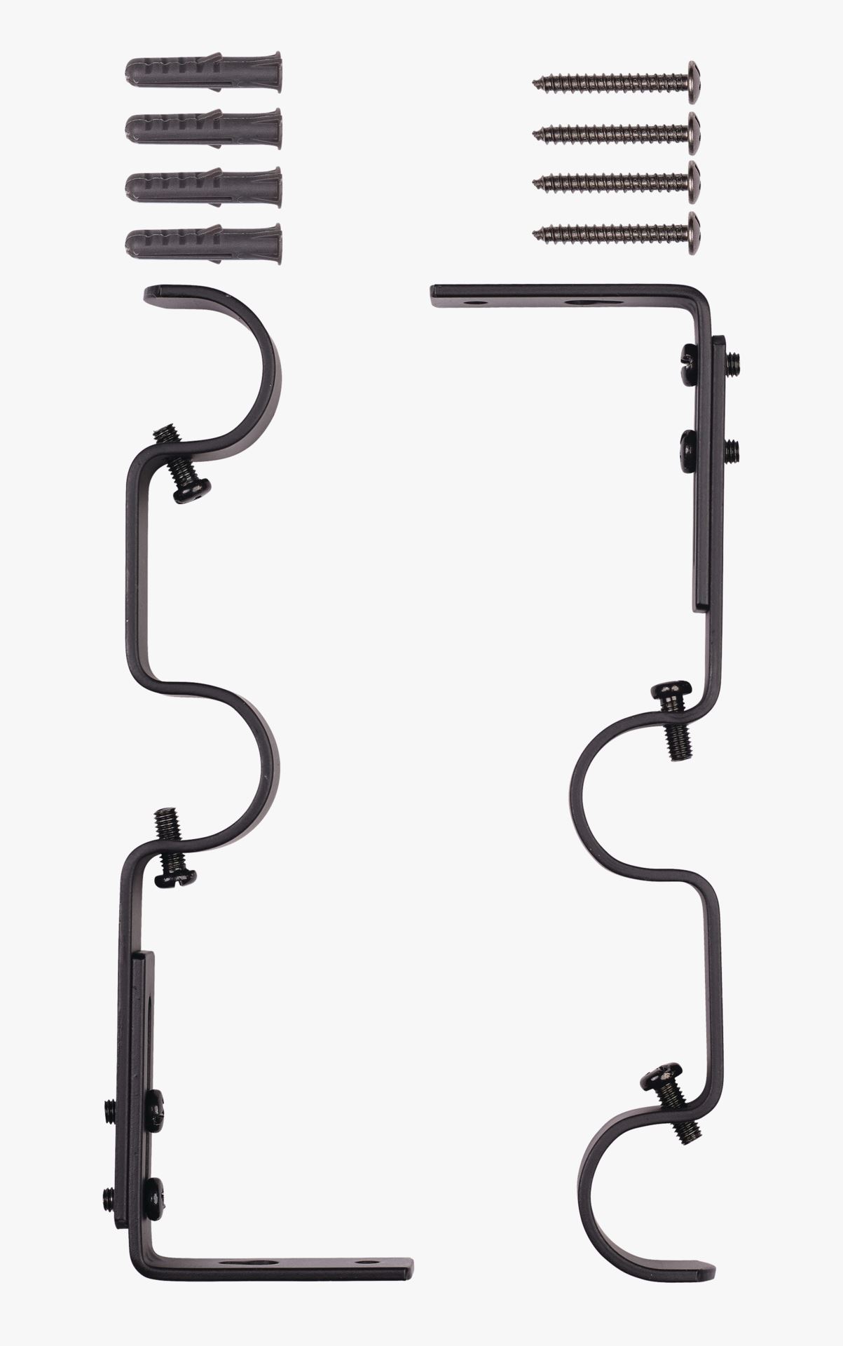 Seinakinnitused must - 16/19mm must - 1