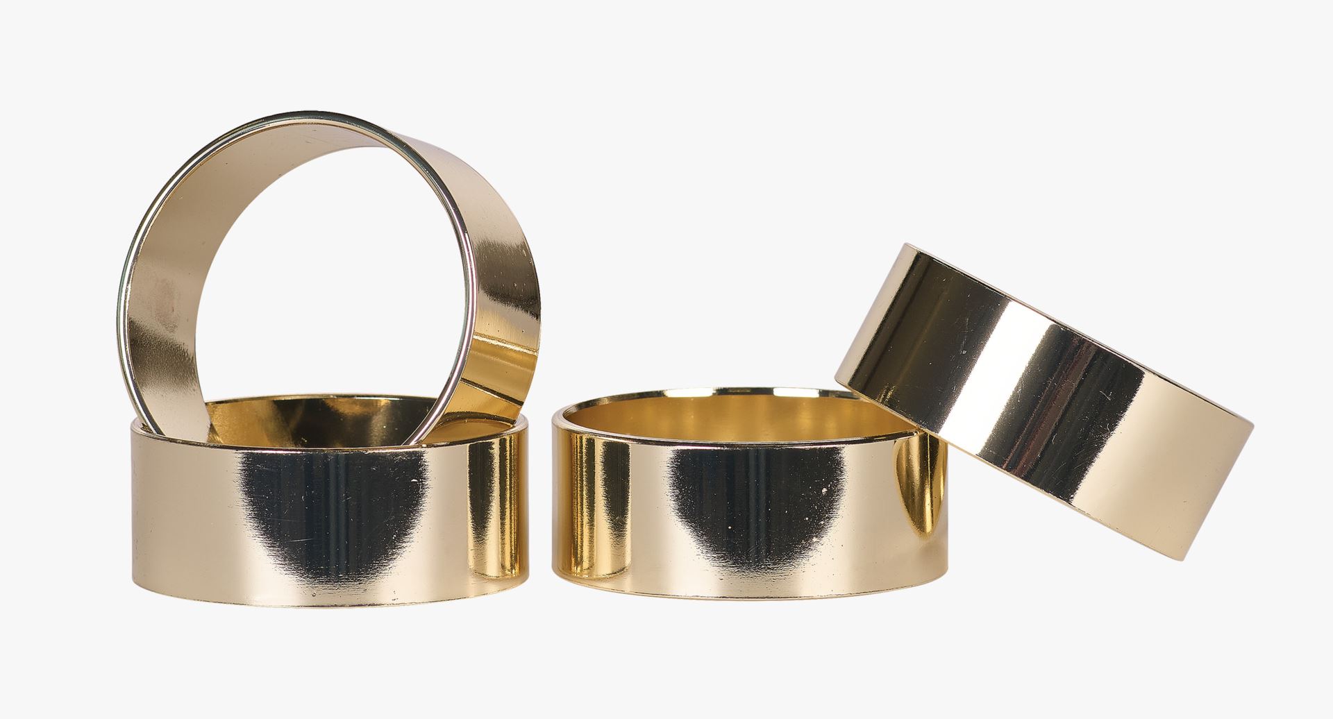 Salvrätikurõngas 4tk kuldne - ø4,5 kuldne - 1