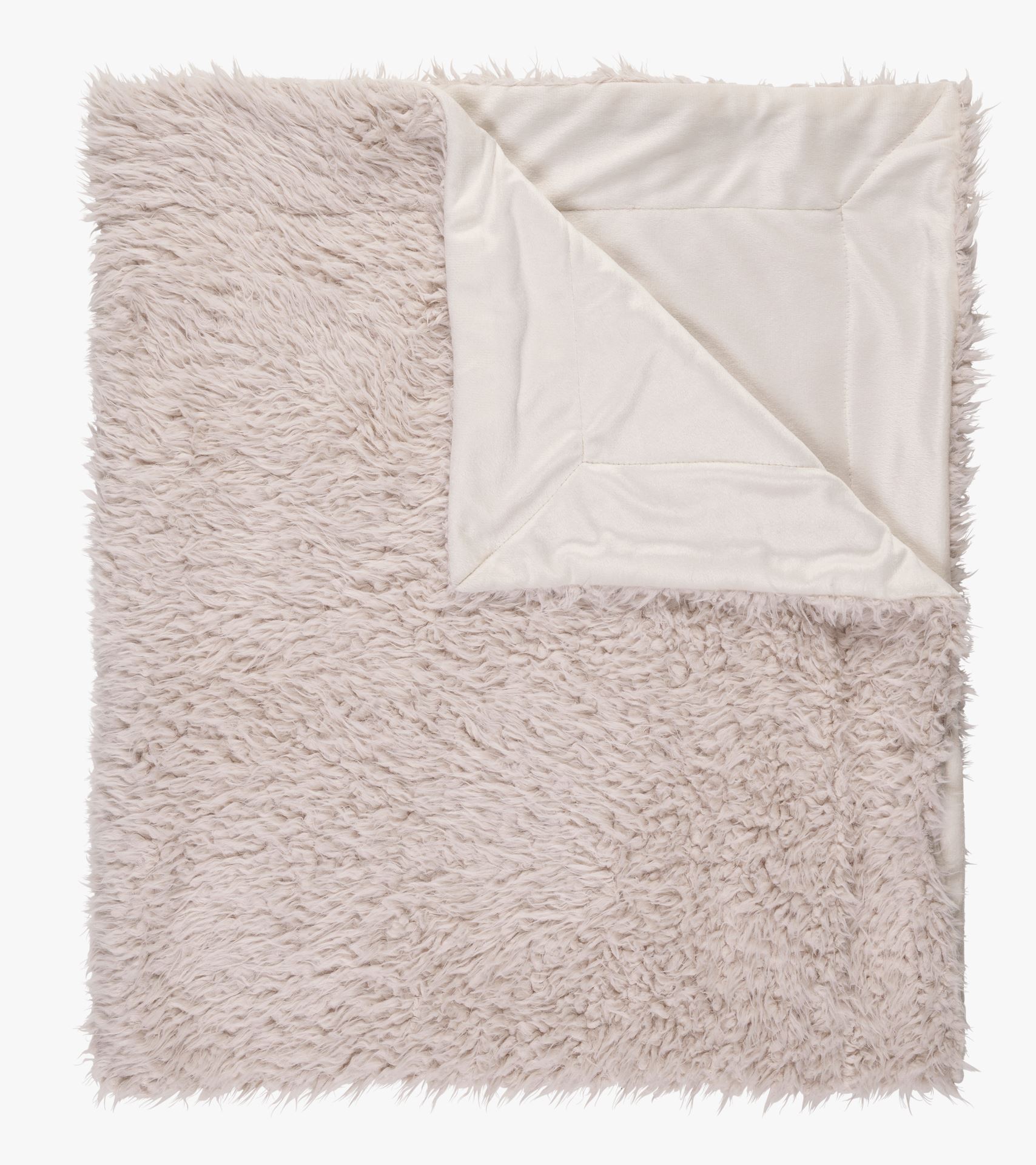 Karusnahast pleed loodusvalge - 120x160 cm loodusvalge - 1