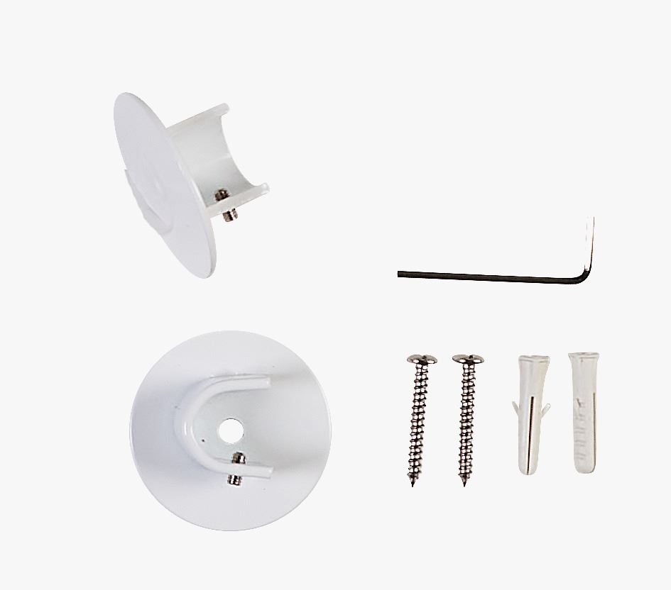 Kardinapuu kinnitusdetail valge - 13/16 mm valge - 1