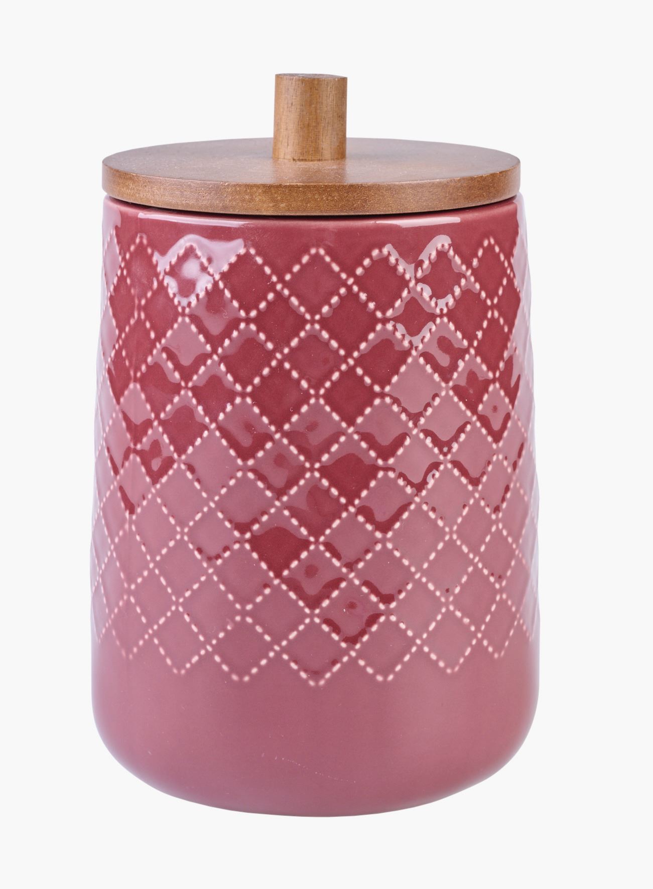 Säilituspurk tumepunane - 14x14x20,5 cm tumepunane - 1