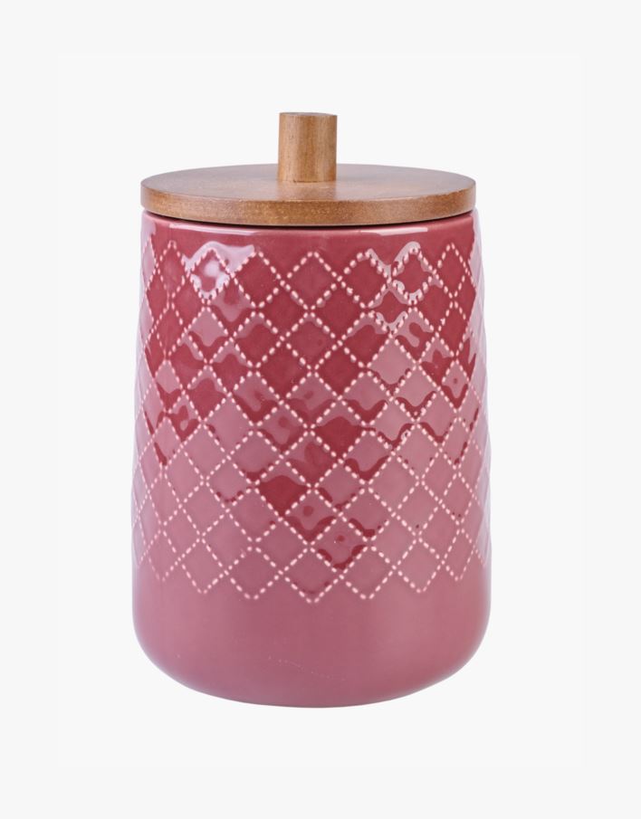 Säilituspurk tumepunane - 14x14x20,5 cm tumepunane - 1