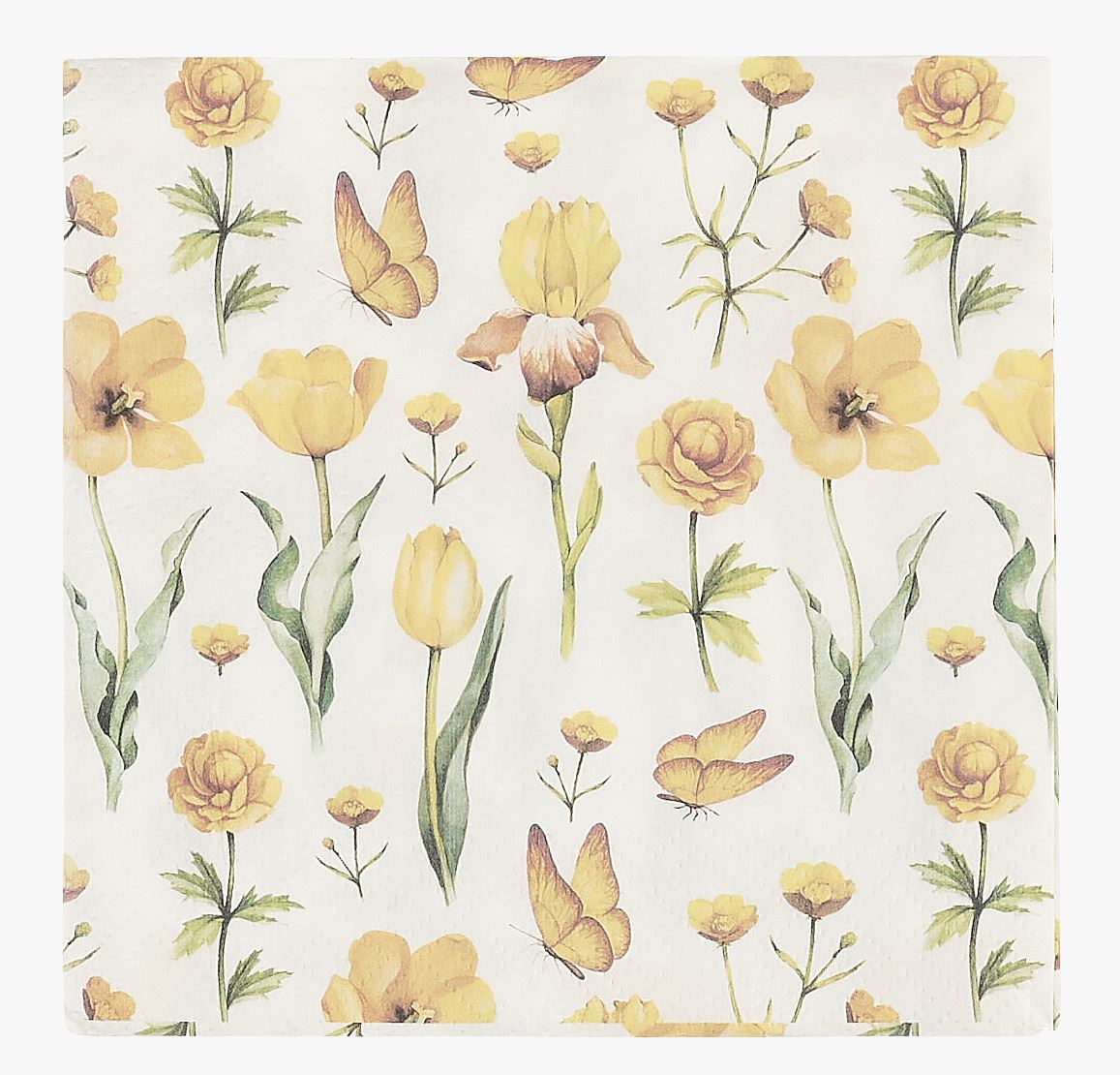 Pabersalvrätikud kollane - 33x33 cm kollane - 1