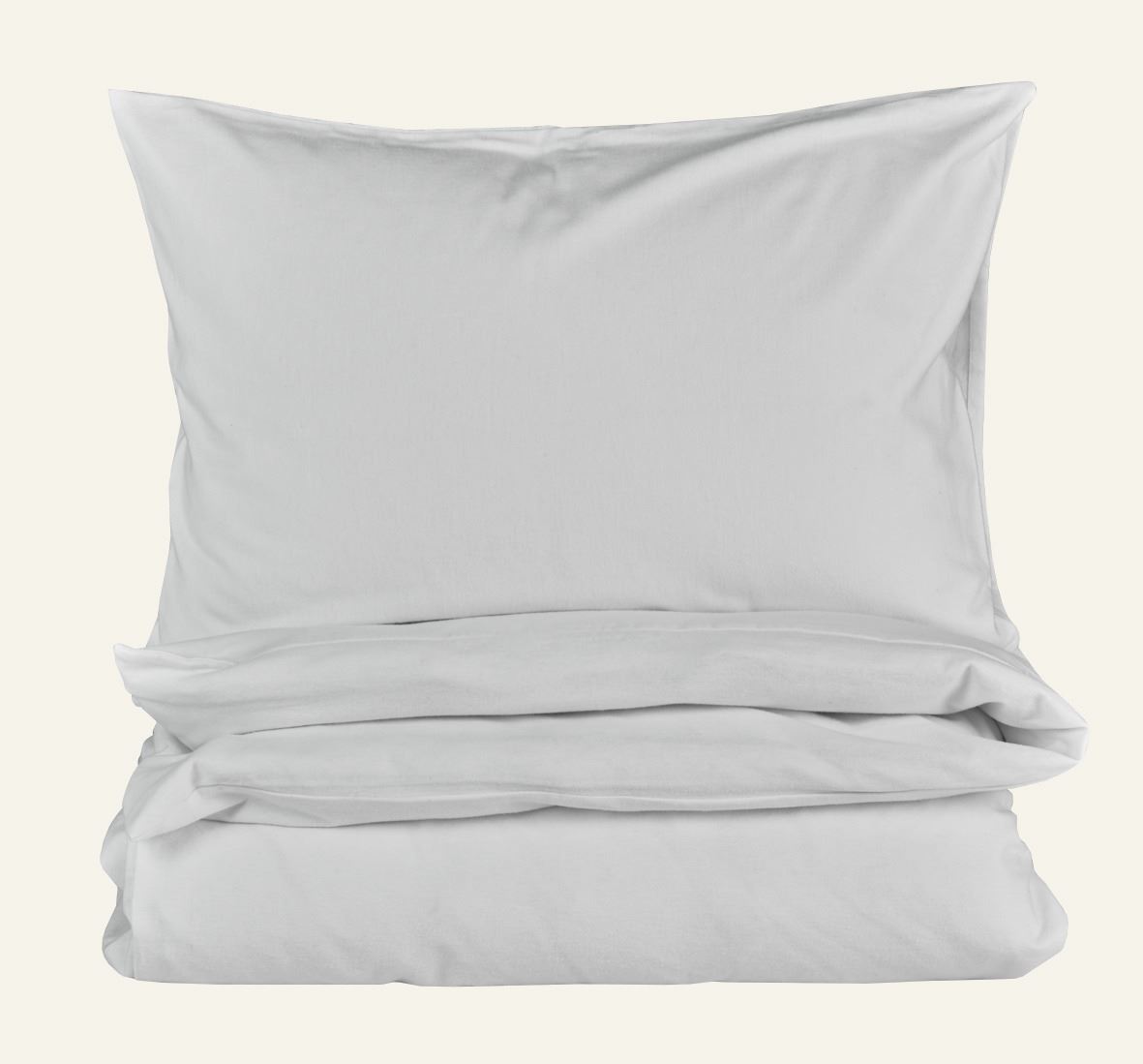 Voodipesukomplekt lõimvärvitud flanell loodusvalge - 150x210 cm loodusvalge - 1
