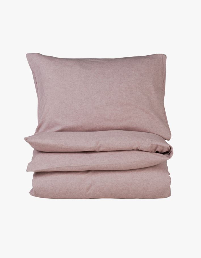 Voodipesukomplekt lõimvärvitud flanell roosa - 230x220 cm roosa - 1