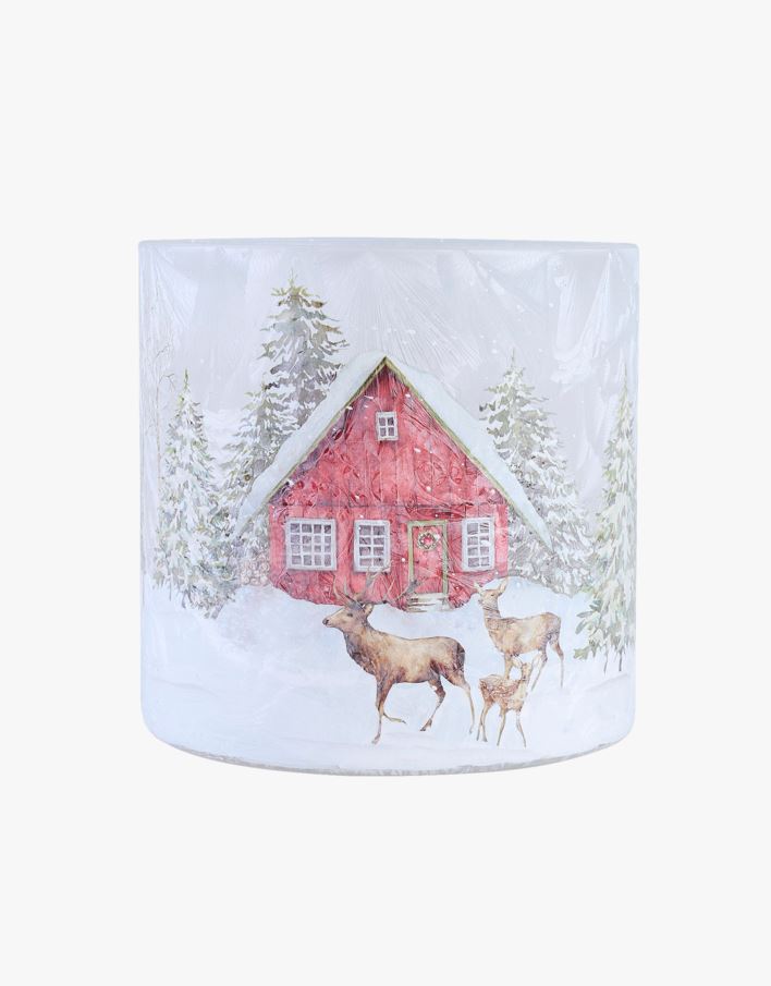 Küünlalatern mitmevärviline/punane - 15x15 cm mitmevärviline/punane - 1