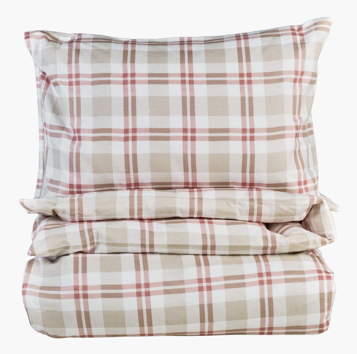 Flanell voodipesukomplekt roosa - 150x210 cm roosa - 1
