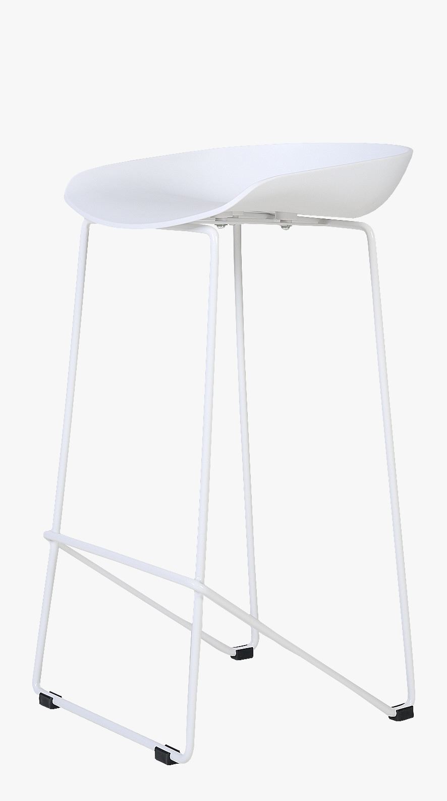 Baaripukk valge - 44x43x79 cm valge - 1