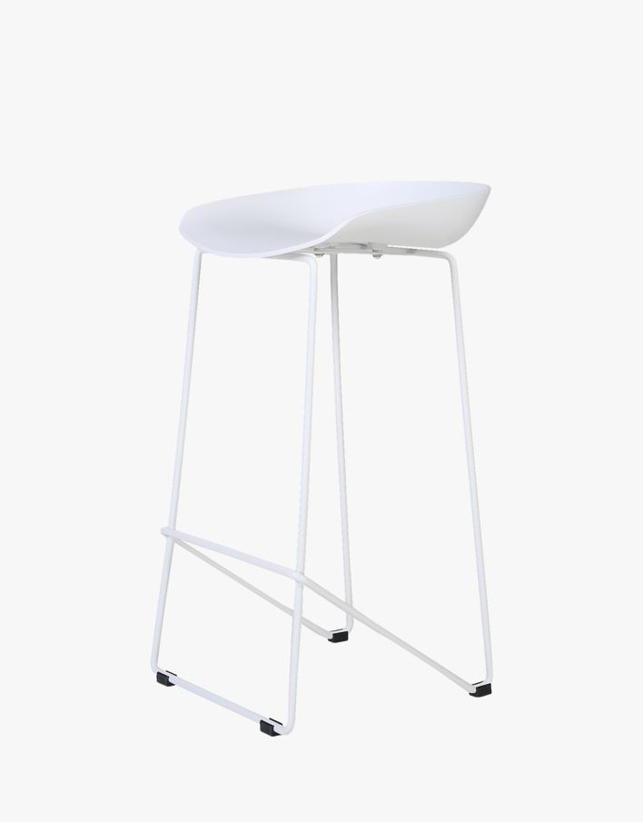 Baaripukk valge - 44x43x79 cm valge - 1