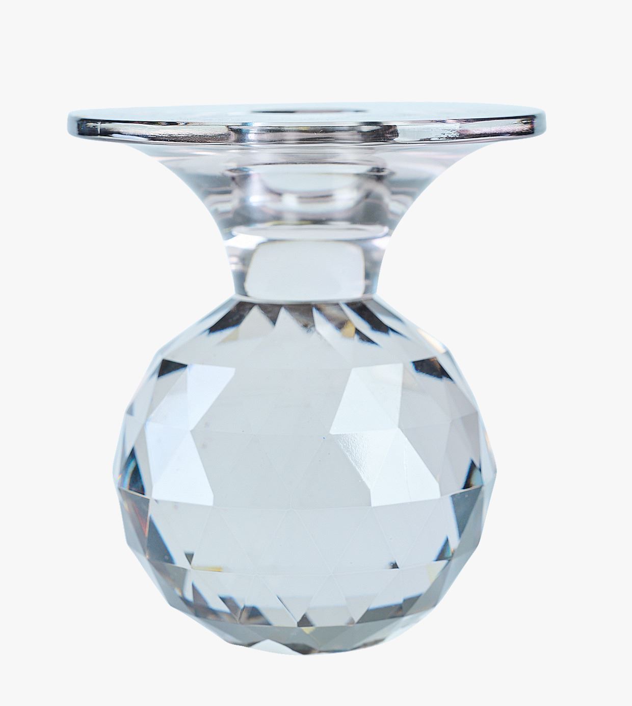 Küünlajalg läbipaistev - 10x10x11 cm läbipaistev - 1