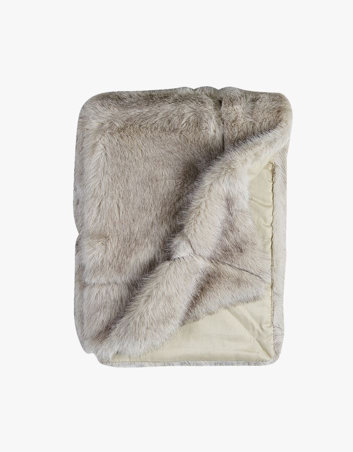 Karusnahast pleed naturaalne toon - 130x170 cm naturaalne toon - 1