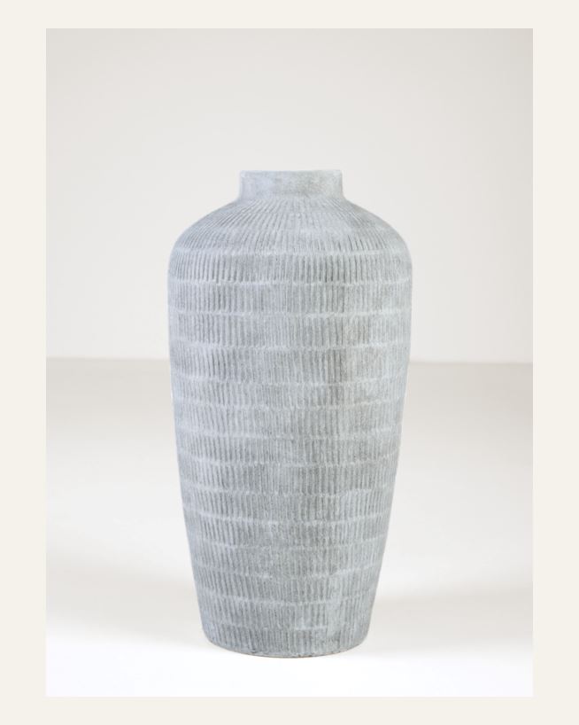 Keraamiline vaas loodusvalge - 31x31x60 cm loodusvalge - 1