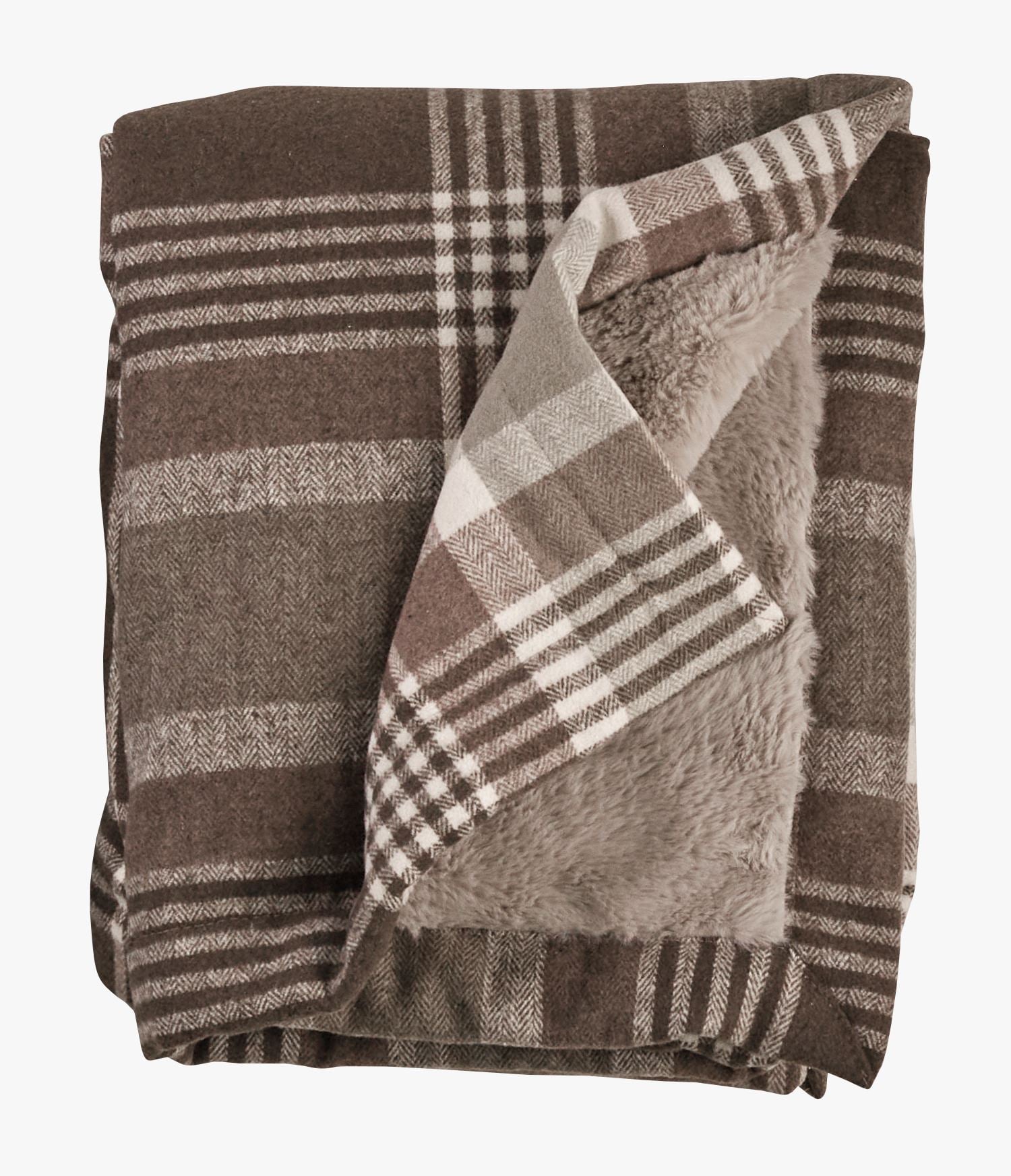 Karusnahast pleed mitmevärviline/pruun - 130x170 cm mitmevärviline/pruun - 1