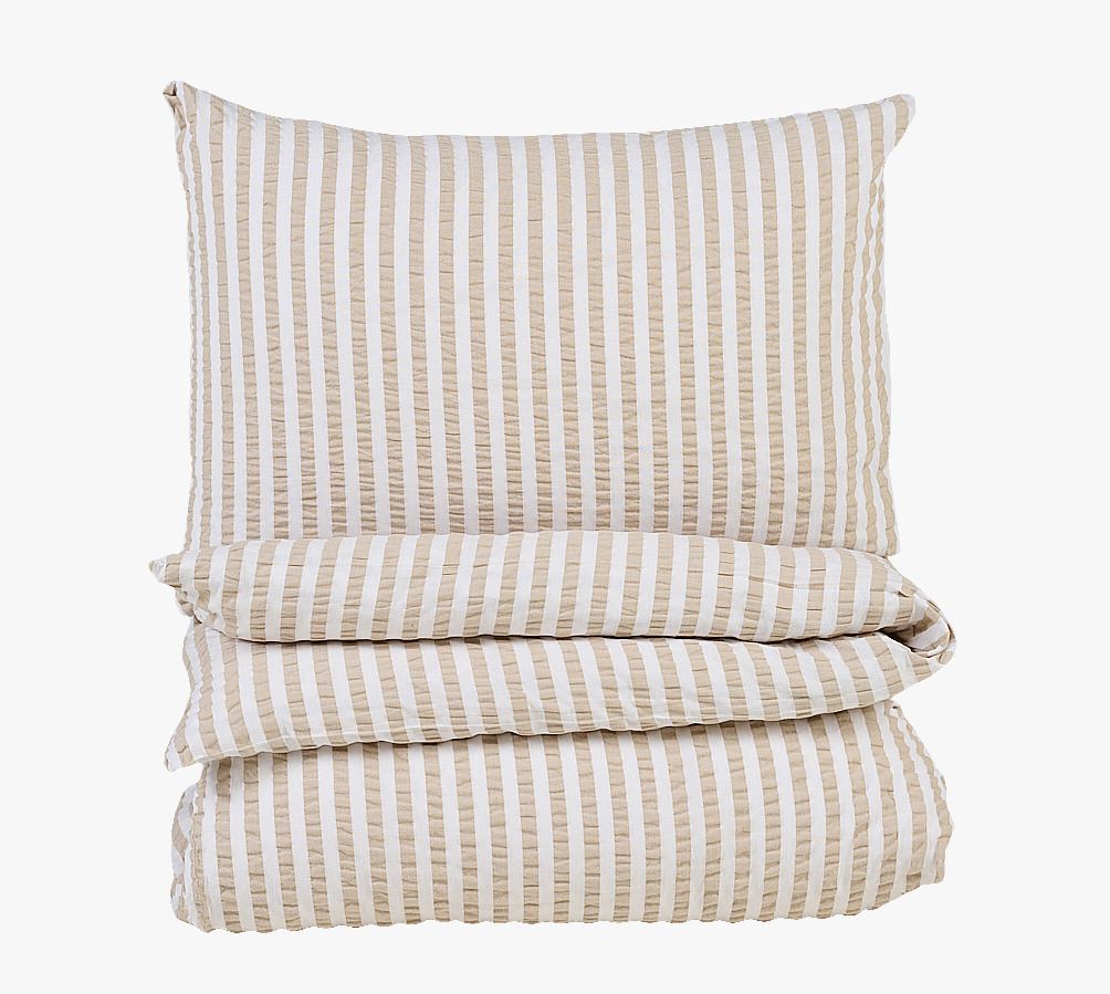 Voodipesukomplekt krepp-puuvillane sand - 150x210 cm sand - 1