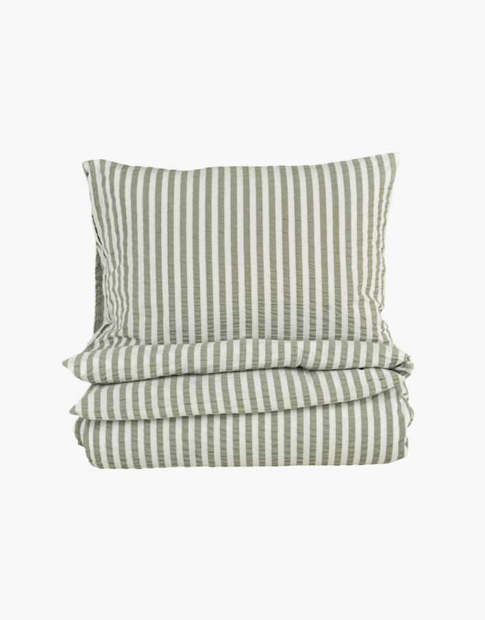 Voodipesukomplekt krepp-puuvillane oliiviroheline - 150x210 cm oliiviroheline - 1