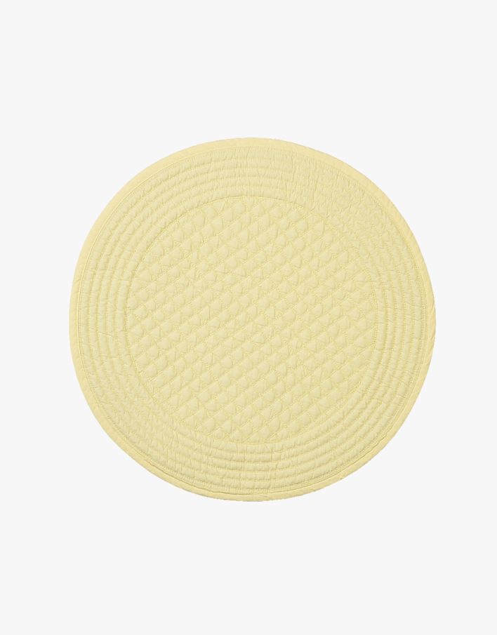 Lauamatt hele kollane - ø37cm hele kollane - 1
