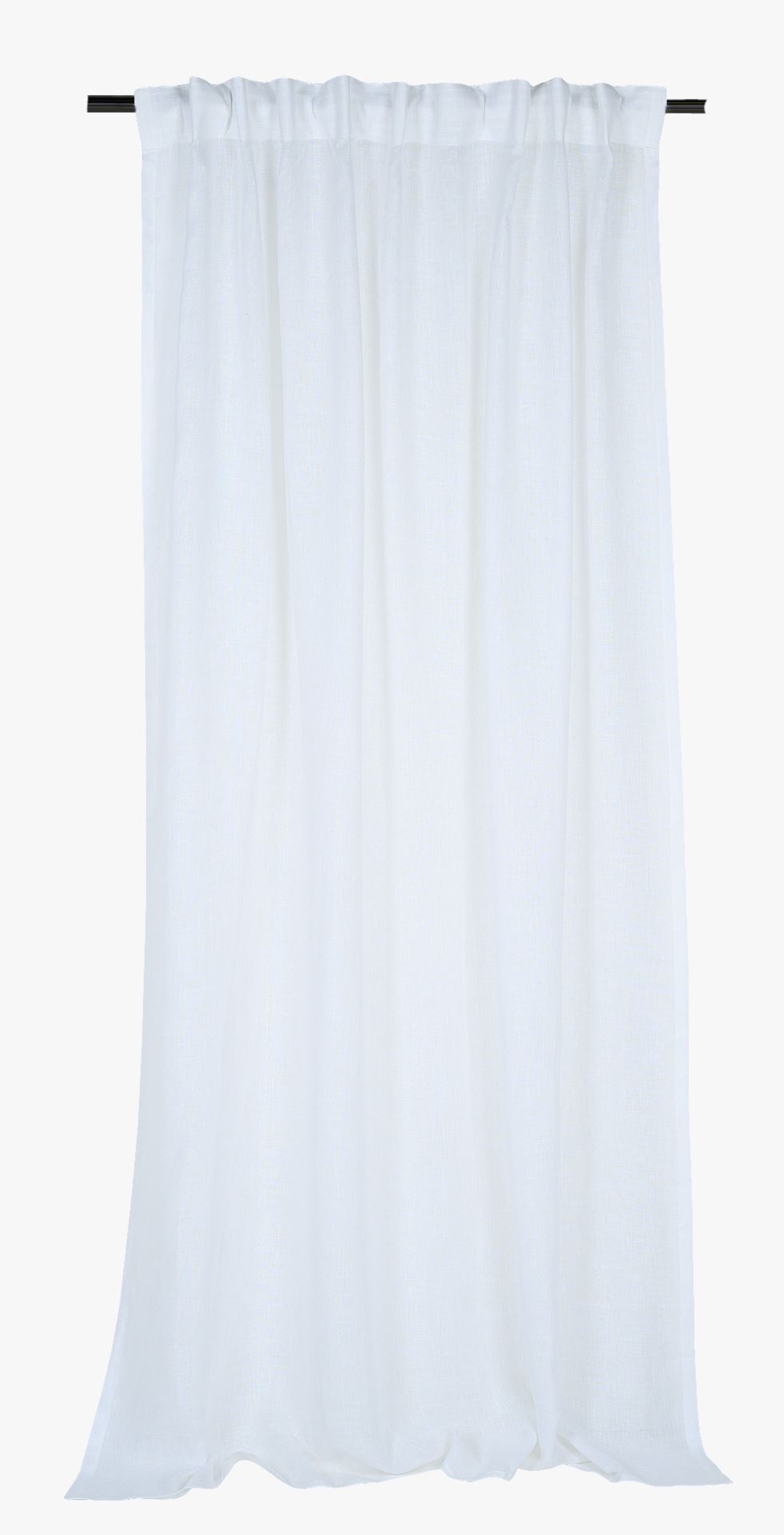 Linane kardin valge - 140x250 cm valge - 1