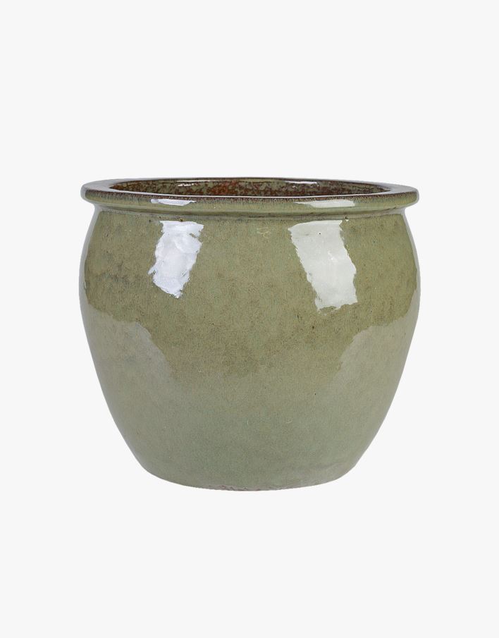 Keraamiline vaas heleroheline - 29,5x29,5x23 cm heleroheline - 1