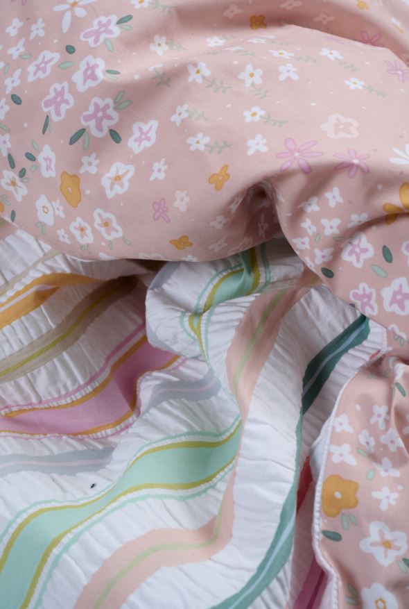Voodipesukomplekt krepp-puuvillane mitmevärviline - 5