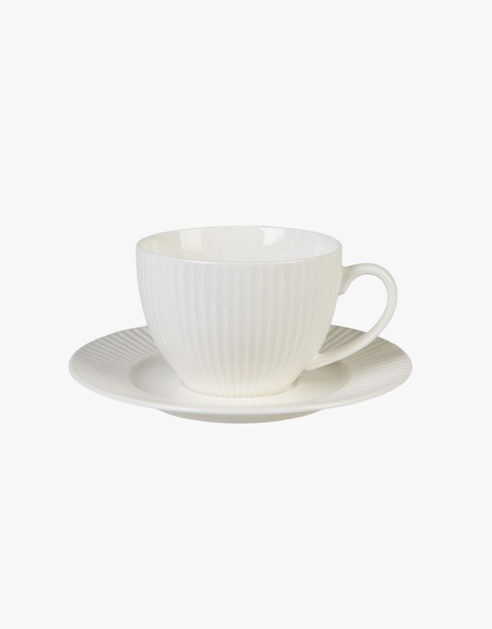 Tass alustaldrikuga valge - 250 ml valge - 1